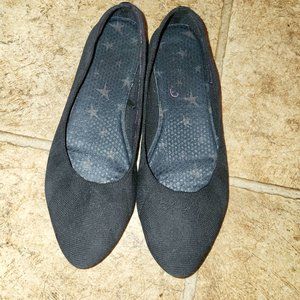 Black Goth Skechers Flats